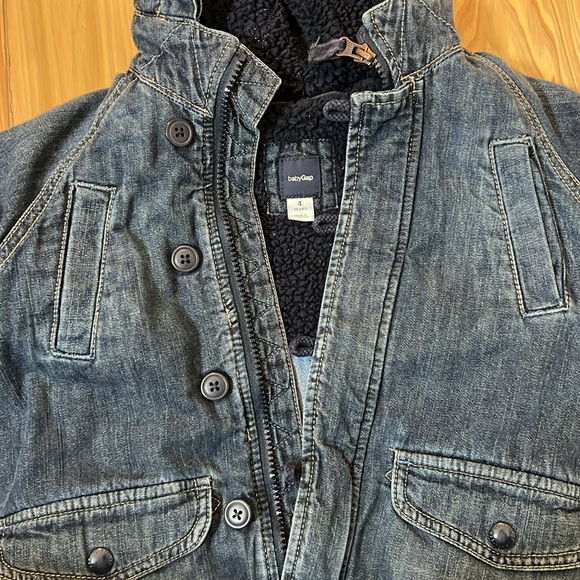 Baby Gap tolddler Boy Demi parka coat size 4 - Picture 3 of 5
